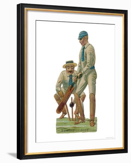 Batsmen and Wicketkeeper-null-Framed Giclee Print