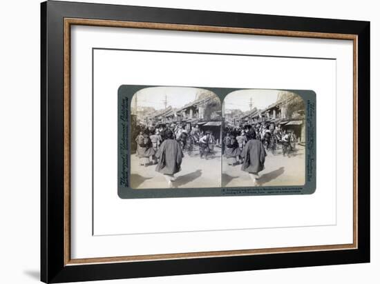 Batsumati Street, Yokohama, Japan, 1904-Underwood & Underwood-Framed Giclee Print