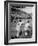 Batter Getting Ready for Pitch While Other Players are Waiting their Turn to Bat-Allan Grant-Framed Photographic Print