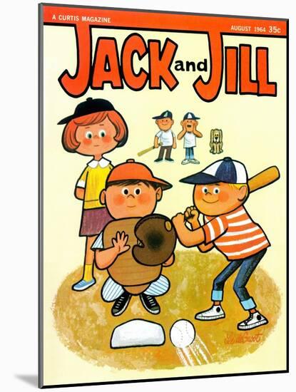 Batter Up - Jack and Jill, August 1964-Lee de Groot-Mounted Giclee Print