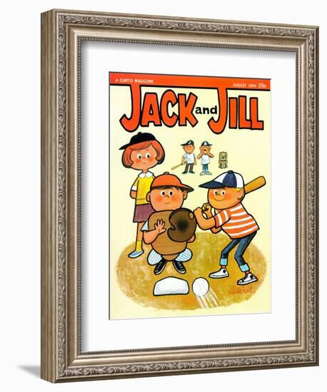 Batter Up - Jack and Jill, August 1964-Lee de Groot-Framed Giclee Print