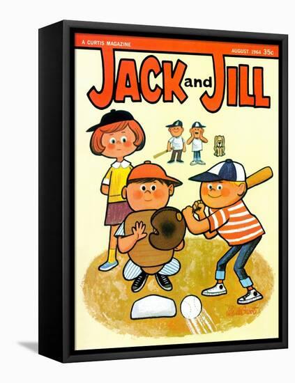 Batter Up - Jack and Jill, August 1964-Lee de Groot-Framed Premier Image Canvas