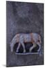 Battered Lead Model of Grazing Horse Lying on Tarnished Metal-Den Reader-Mounted Photographic Print