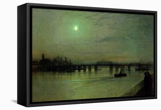 Battersea Bridge, 1885-John Atkinson Grimshaw-Framed Premier Image Canvas