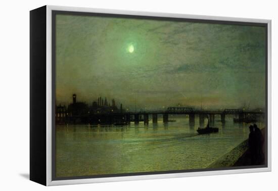 Battersea Bridge, 1885-John Atkinson Grimshaw-Framed Premier Image Canvas