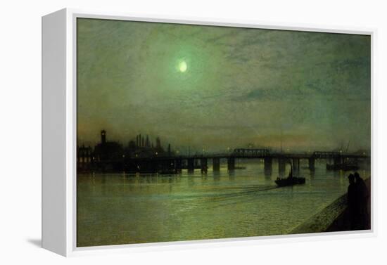 Battersea Bridge, 1885-John Atkinson Grimshaw-Framed Premier Image Canvas