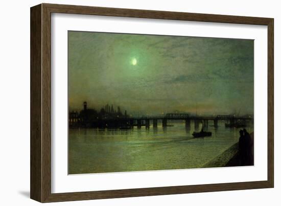 Battersea Bridge, 1885-John Atkinson Grimshaw-Framed Giclee Print