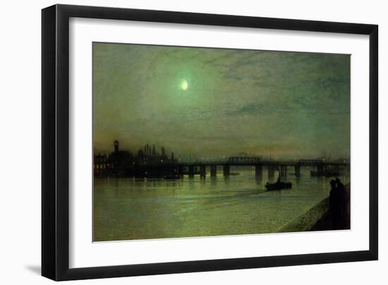 Battersea Bridge, 1885-John Atkinson Grimshaw-Framed Giclee Print