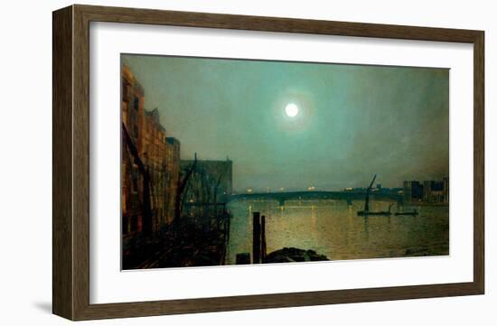 Battersea Bridge at Night-John Atkinson Grimshaw-Framed Giclee Print