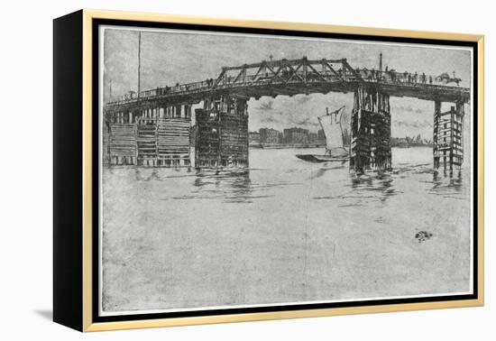 Battersea Bridge, London, 19th Century-James Abbott McNeill Whistler-Framed Premier Image Canvas