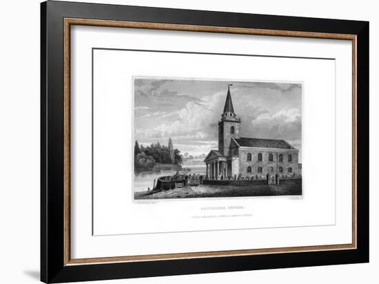 Battersea Church, Battersea, London, 1829-J Rogers-Framed Giclee Print