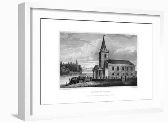 Battersea Church, Battersea, London, 1829-J Rogers-Framed Giclee Print