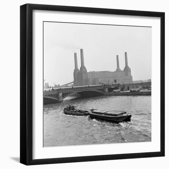 Battersea Power Station, 1954-Bela Zola-Framed Photographic Print