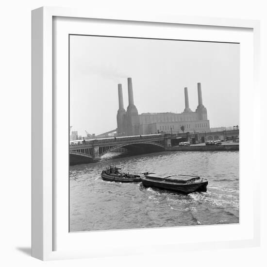 Battersea Power Station, 1954-Bela Zola-Framed Photographic Print