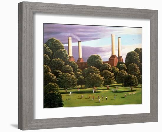 Battersea Power Station, 1982-Liz Wright-Framed Giclee Print