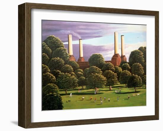 Battersea Power Station, 1982-Liz Wright-Framed Giclee Print