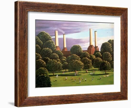 Battersea Power Station, 1982-Liz Wright-Framed Giclee Print