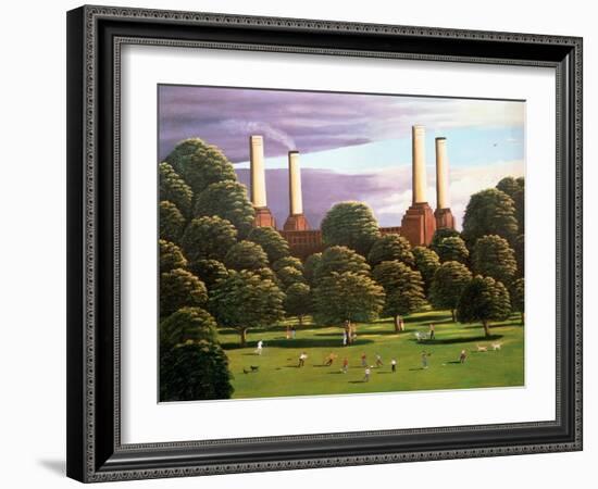 Battersea Power Station, 1982-Liz Wright-Framed Giclee Print