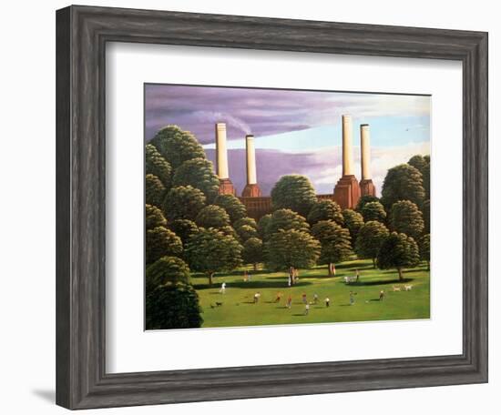 Battersea Power Station, 1982-Liz Wright-Framed Giclee Print