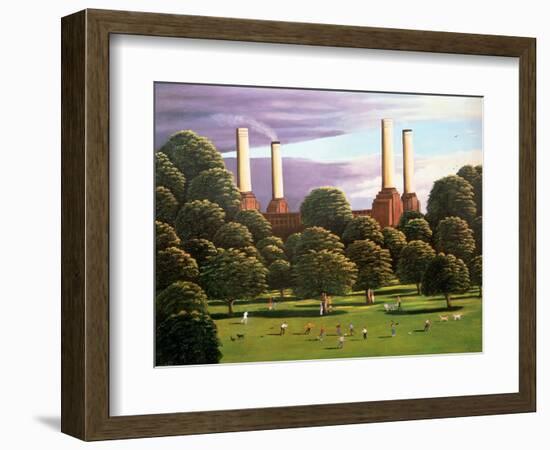 Battersea Power Station, 1982-Liz Wright-Framed Giclee Print