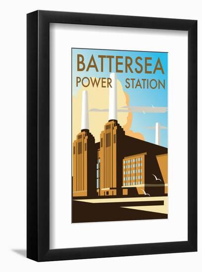 Battersea Power Station - Dave Thompson Contemporary Travel Print-Dave Thompson-Framed Giclee Print