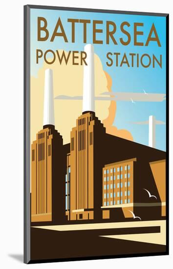 Battersea Power Station - Dave Thompson Contemporary Travel Print-Dave Thompson-Mounted Giclee Print