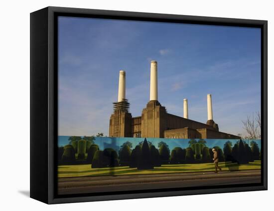 Battersea Power Station, London, England, UK-Neil Farrin-Framed Premier Image Canvas