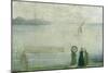 Battersea Reach from Lindsey Houses, C.1864-71 (Oil on Canvas)-James Abbott McNeill Whistler-Mounted Giclee Print