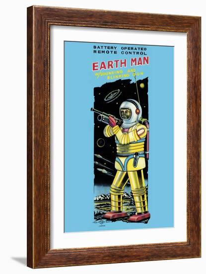 Battery Operated Remote Control Earthman-null-Framed Premium Giclee Print