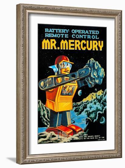 Battery Operated Remote Control Mr. Mercury-null-Framed Art Print