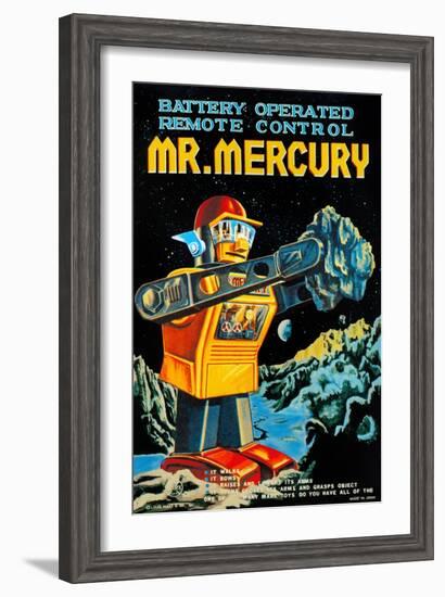 Battery Operated Remote Control Mr. Mercury-null-Framed Art Print