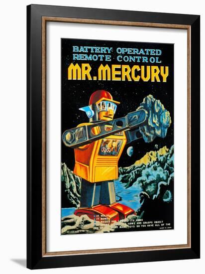 Battery Operated Remote Control Mr. Mercury-null-Framed Art Print