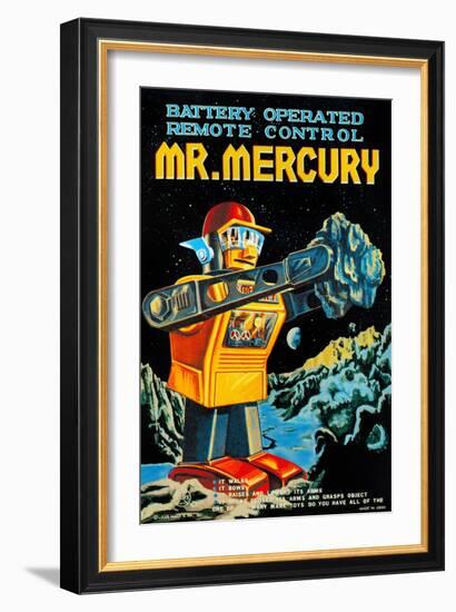 Battery Operated Remote Control Mr. Mercury-null-Framed Art Print