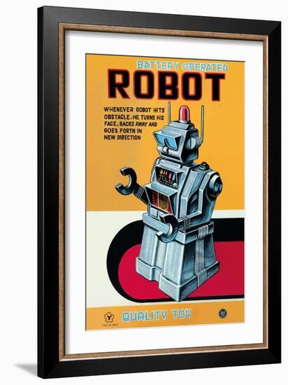 Battery Operated Robot-null-Framed Art Print