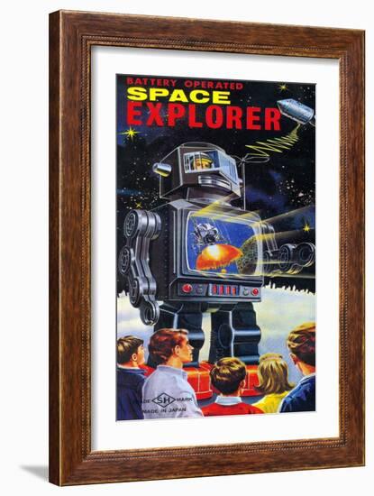 Battery Operated Space Explorer-null-Framed Art Print