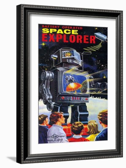 Battery Operated Space Explorer-null-Framed Art Print