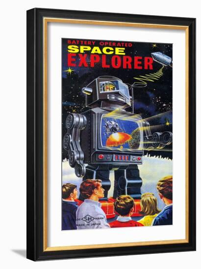 Battery Operated Space Explorer-null-Framed Art Print