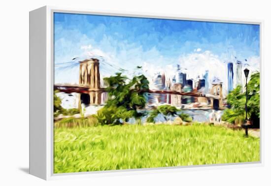Battery Park - In the Style of Oil Painting-Philippe Hugonnard-Framed Premier Image Canvas