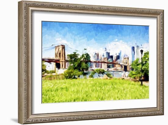 Battery Park - In the Style of Oil Painting-Philippe Hugonnard-Framed Giclee Print