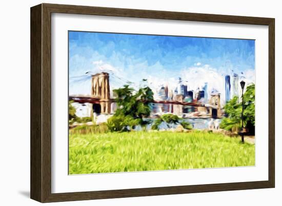 Battery Park - In the Style of Oil Painting-Philippe Hugonnard-Framed Giclee Print