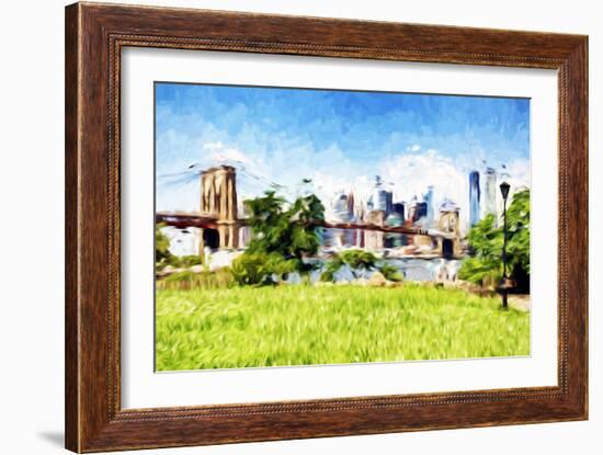 Battery Park - In the Style of Oil Painting-Philippe Hugonnard-Framed Giclee Print