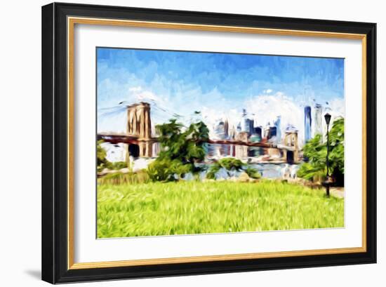 Battery Park - In the Style of Oil Painting-Philippe Hugonnard-Framed Giclee Print