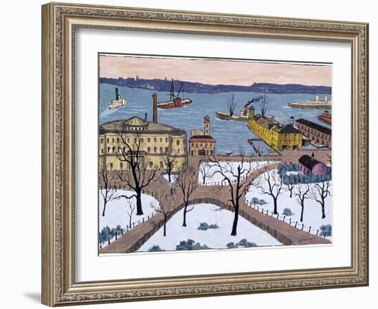 Battery Park-Glenn O. Coleman-Framed Giclee Print