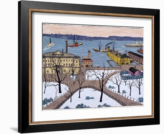 Battery Park-Glenn O. Coleman-Framed Giclee Print