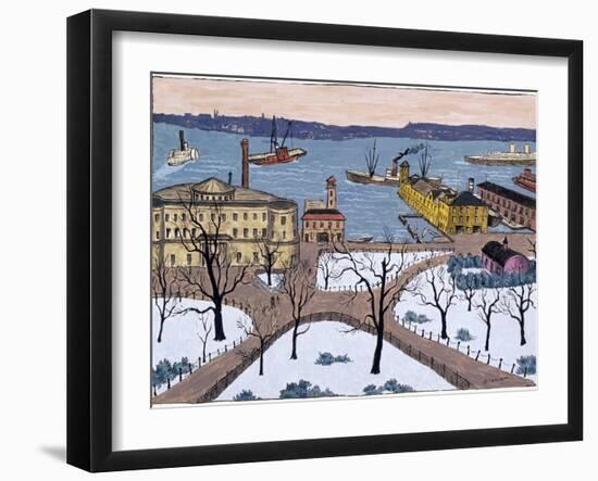 Battery Park-Glenn O. Coleman-Framed Giclee Print