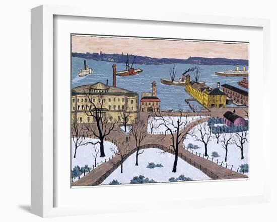 Battery Park-Glenn O. Coleman-Framed Giclee Print