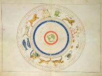 Zodiac Calendar, from an Atlas of the World in 33 Maps, Venice, 1st September 1553-Battista Agnese-Mounted Giclee Print