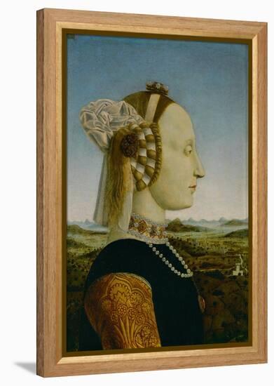 Battista Sforza, Duchess of Urbino-Piero Della Francesca-Framed Premier Image Canvas