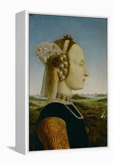 Battista Sforza, Duchess of Urbino-Piero Della Francesca-Framed Premier Image Canvas