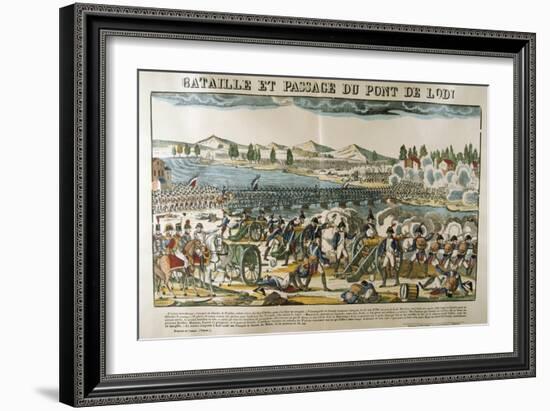 Battle and Crossing of Bridge of Lodi, 11 May, 1796-Francois Georgin-Framed Giclee Print